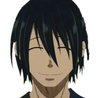 ☺️ Shinra Kusakabe Fire Force anime, fire fighter, hero, character, superpower telegram sticker
