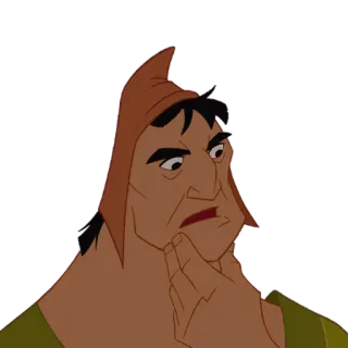 🤔 Pacha The Emperor's New Groove disney, personagem, filme, desenho animado telegram sticker