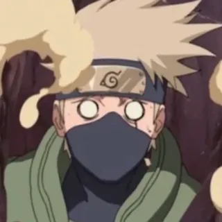 😳 Kakashi Naruto Kakashi Hatake, Naruto, Anime, Manga, Ninja, verängstigt, geschockt telegram sticker