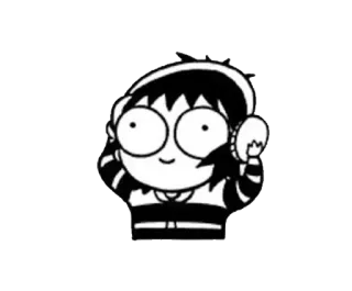 🎧 kartun, anime, gadis, stiker, karakter whatsapp sticker