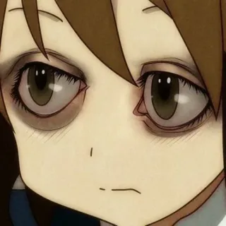 😩 Anime, Manga, Cartoon, Charakter, Müde, Augen whatsapp sticker