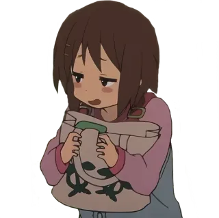 🌝 Anime, Fille, Dessin animé, Mignon, Personnage whatsapp sticker