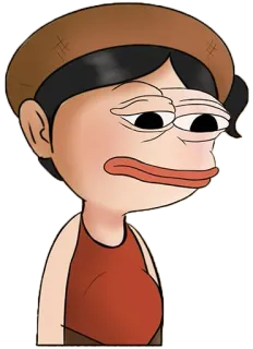 😔 Desenho animado, Triste, Meme, Personagem, Ilustração telegram sticker