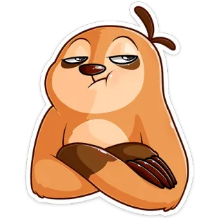 😕 Kungkang, Binatang, Kartun, Lucu, Imut, Meme telegram sticker