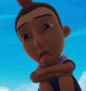 🏴 Upin upinipin, kartun, malaysia, anak laki-laki, karakter telegram sticker
