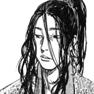 😐 Miyamoto Musashi Vagabond Manga, Samurai, Japanisch, Krieger, Musashi telegram sticker