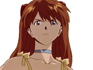 😠 Asuka Langley Soryu Neon Genesis Evangelion Anime, Dessin animé, Personnage, Asuka, Langley, Soryu whatsapp sticker