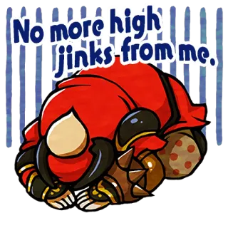 🙇‍♂️ No more high jinks from me. 漫画, カニ, 疲れた, 面白い, ステッカー telegram sticker