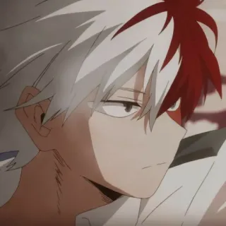 🤩 Shoto Todoroki My Hero Academia Anime, Manga, My Hero Academia, Shoto Todoroki, Personaje telegram sticker