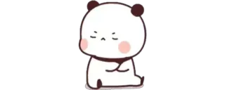 😒 Panda, Carino, Sticker, Kawaii, Animale, Cartone animato whatsapp sticker