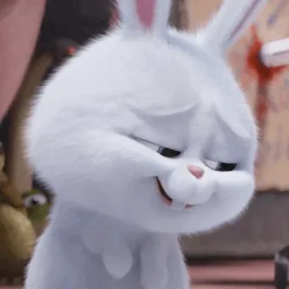 🧊 Snowball The Secret Life of Pets bunny, rabbit, cute, pet, animated, movie telegram sticker