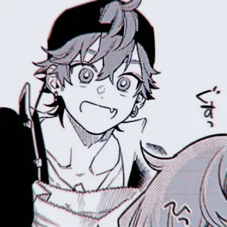 💱 ぐすっ manga, anime, character, drawing, illustration telegram sticker