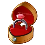π Telegram Ring, Verloving, Bruiloft, Liefde, Telegram whatsapp sticker