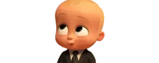 🥵 Boss Baby The Boss Baby baby, suit, cartoon, animated telegram sticker