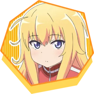 😟 Gabriel White Tenma Gabriel DropOut 애니메이션, 만화, 캐릭터, 천사, 금발 머리, 가브릴 드롭아웃 telegram sticker