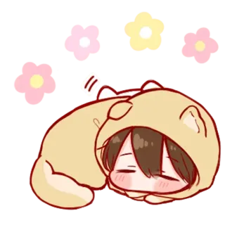 😴 dễ thương, động vật, hoạt hình, ngủ, kawaii telegram sticker