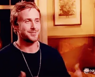 🤑 Ryan Gosling Ryan Gosling, acteur, beroemdheid, portret, man, glimlach telegram sticker