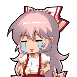 😭 аниме, плачет, грустно, эмоциональный, девушка, мультфильм telegram sticker