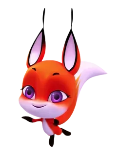 😀 Trixx Miraculous: Tales of Ladybug & Cat Noir Trixx, Miraculous Ladybug, renard, kwami telegram sticker