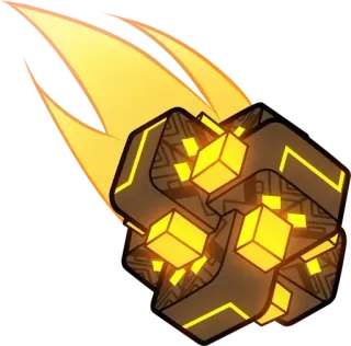 🪨 Feuer, Würfel, Geometrisch, Glühend, Abstrakt, Brennend, Orange whatsapp sticker