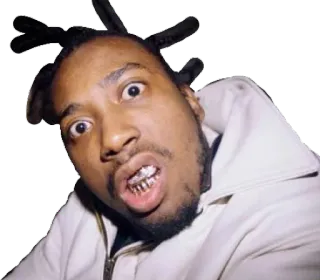😕 Ol' Dirty Bastard Ol' Dirty Bastard, ODB, rapper, hip hop, Wu-Tang Clan telegram sticker