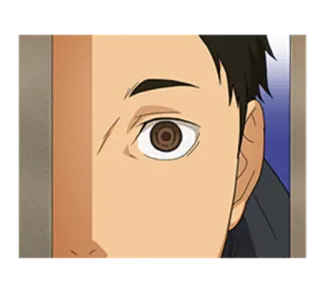 👁 アニメ, 顔, ポートレート, 目 telegram sticker