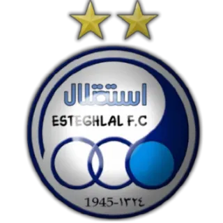 ⚽ استقلال ESTEGHLAL F.C 1945-۱۳۲۴ klub sepak bola, olahraga, Esteghlal, logo, sepak bola telegram sticker