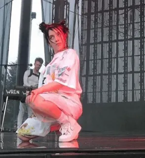 ✨ Billie Eilish WHEN WE Billie Eilish, chanteuse, artiste, scène, musique, célébrité telegram sticker