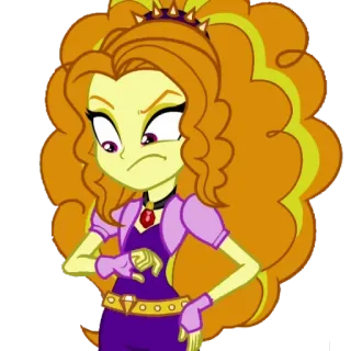 😳 Adagio Dazzle My Little Pony: Equestria Girls Cartoon, Mädchen, Figur, Animation, Adagio Dazzle whatsapp sticker