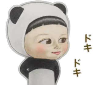 👻 ドキドキ 熊猫, 孩子, 可爱, 婴儿, 卡通 telegram sticker