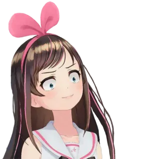 😳 Kizuna AI Anime, Vtuber, Kizuna Ai, Bonito, Menina whatsapp sticker