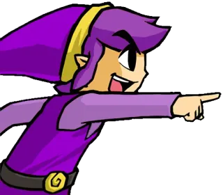 👉 Link The Legend of Zelda videojuego, personaje, fantasía, aventura, Link morado, Zelda, Link telegram sticker
