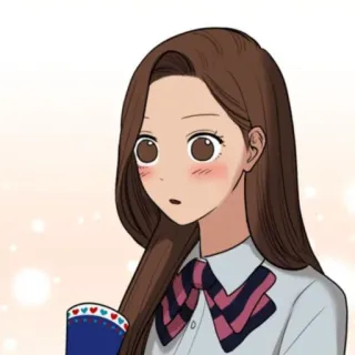 🛍 Anime, Mädchen, Schule, Uniform, Cartoon, Porträt telegram sticker