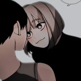 ✖️ Anime, Manga, Kunst, Paar, Mädchen, Junge telegram sticker