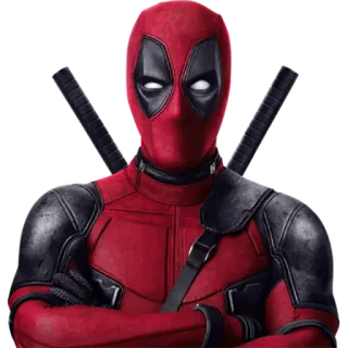 😒 Deadpool Deadpool, Marvel, Superhéroe, Cómics, Espadas, Antihéroe telegram sticker