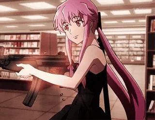 🤩 Yuno Gasai Future Diary telegram sticker