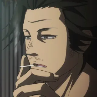 🚬 Yami Sukehiro Black Clover Anime, Manga, Black Clover, Yami Sukehiro, Charakter, Sticker whatsapp sticker