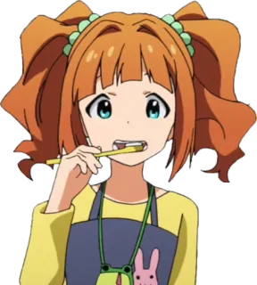 😬 Ragazza anime, Spazzolino da denti, Pulizia, Anime, Cartone animato, Denti, Spazzolamento, Carino telegram sticker