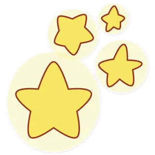 💫 ดาว, ดาว, สีเหลือง, รูปทรง, เรขาคณิต telegram sticker