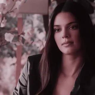 😐 Kendall Jenner คน, คนดัง, ผู้หญิง, นางแบบ, ภาพเหมือน telegram sticker