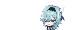 🌟 Eula Genshin Impact anime, videogame, Genshin Impact, Eula, fofo telegram sticker