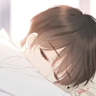 😴 男の子, 睡眠, アニメ, 漫画, かわいい telegram sticker