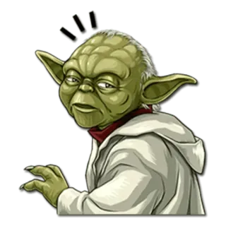 😥 Yoda Star Wars Yoda, Star Wars, Jedi, Maestro Yoda, gracioso, Meme whatsapp sticker