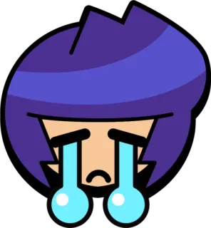😭 슬픈, 울음, 눈물, 화난, 이모티콘, 만화 telegram sticker