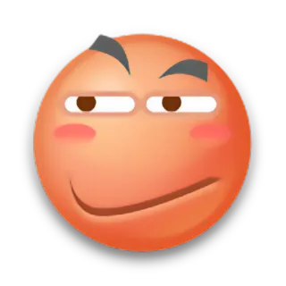 😠 emoji, smirk, expression, face, cartoon, emotion telegram sticker