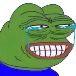 💧 Pepe the Frog Meme, Pepe, Sapo, Triste, Chorando whatsapp sticker
