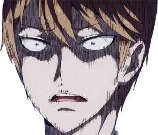 😨 anime, manga, scioccato, sorpresa, espressione telegram sticker