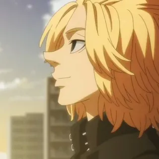 ⛓ Manjiro Sano Tokyo Revengers anime, character, blonde hair, Manjiro Sano, Tokyo Revengers telegram sticker