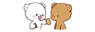 🍪 osos, dibujos animados, lindo, animación whatsapp sticker