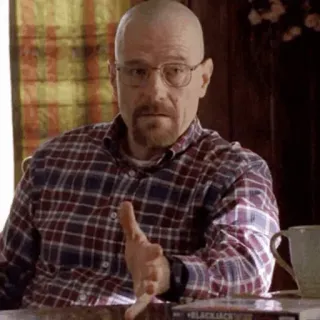 🌓 Walter White Breaking Bad walter white, breaking bad, tv series, cooking, bald telegram sticker
